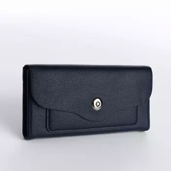 Кошелёк женский на магните, цвет синий