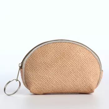 Кошелёк-монетница на молнии, 92.56.5 см, бежевый