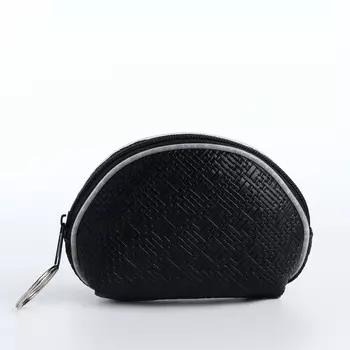 Кошелёк-монетница на молнии, 92.56.5 см, чёрный