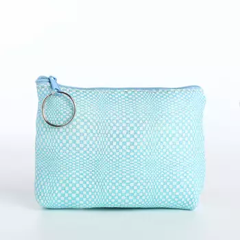 Кошелёк-монетница на молнии, 122.58.5 см, голубой