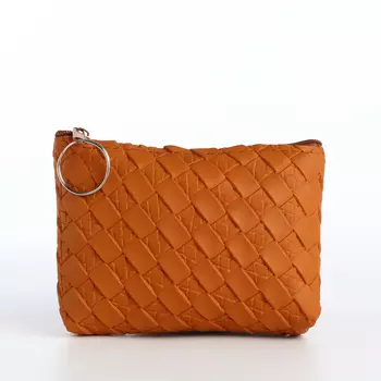 Кошелёк-монетница на молнии, 122.58.5 см, рыжий