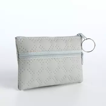 Кошелёк женский на молнии, 11.52.59.5 см, серый