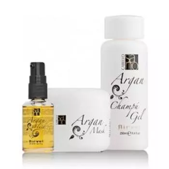 Косметический набор для ухода за волосами Nirvel Professional Argan, 3 предмета