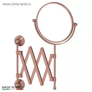 Косметическое зеркало 3SC двустороннее x2, античная медь