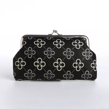 Косметичка на фермуаре, цвет чёрный