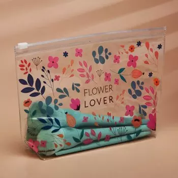 Косметичка из прозрачного PVC 21214 см Flower Lover