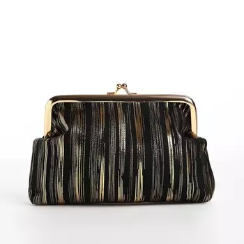 Косметичка на фермуаре, цвет чёрный