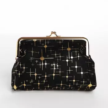 Косметичка на фермуаре, цвет чёрный