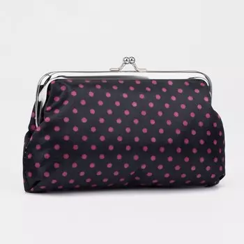 Косметичка на фермуаре, цвет чёрный/красный