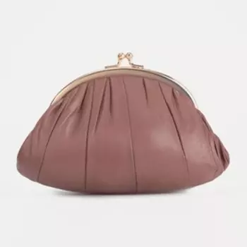 Косметичка, 2 отдела на фермуарах, цвет розовый