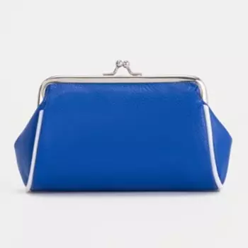 Косметичка на фермуаре, цвет синий