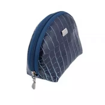 Косметичка на молнии, 1 отдел, цвет синий