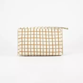 Косметичка на молнии, цвет белый