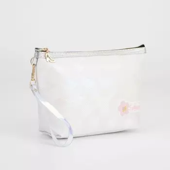 Косметичка на молнии, цвет белый