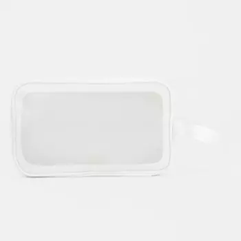 Косметичка на молнии, цвет белый