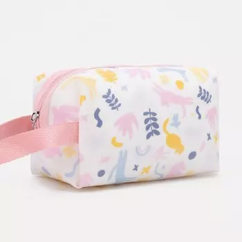 Косметичка на молнии, цвет белый