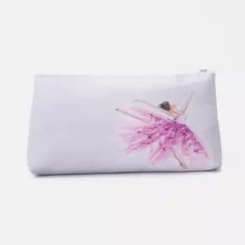 Косметичка на молнии, цвет белый