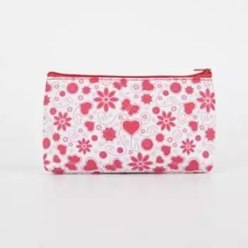 Косметичка на молнии, цвет белый