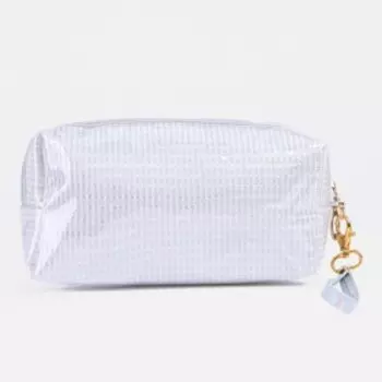 Косметичка на молнии, цвет белый