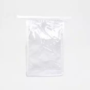 Косметичка на молнии, цвет белый/прозрачный