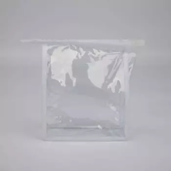 Косметичка на молнии, цвет белый/прозрачный