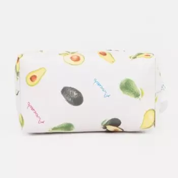 Косметичка на молнии, цвет белый