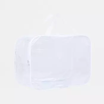 Косметичка на молнии, цвет белый