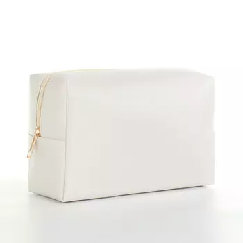 Косметичка дорожная на молнии, цвет белый