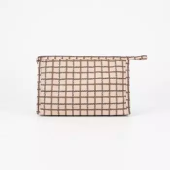 Косметичка на молнии, цвет бежевый