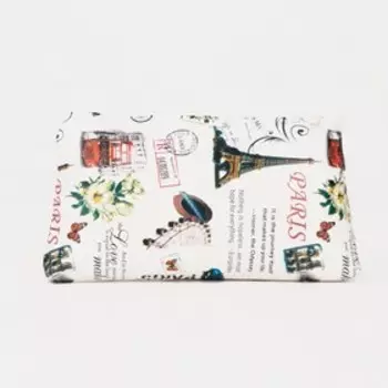 Косметичка на молнии, цвет светло-бежевый