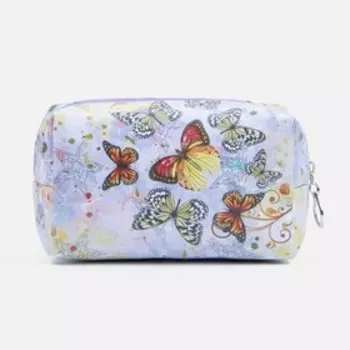 Косметичка на молнии, цвет бежевый