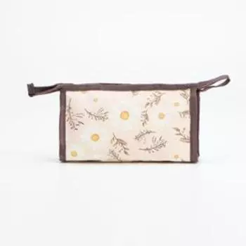 Косметичка на молнии, цвет бежевый