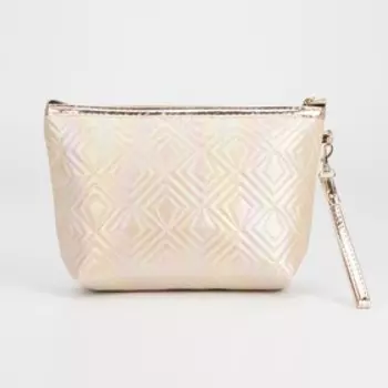 Косметичка на молнии, цвет бежевый