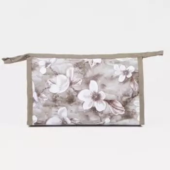 Косметичка на молнии, цвет бежевый