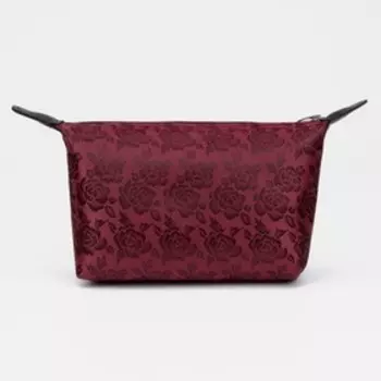 Косметичка на молнии, цвет бордовый