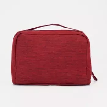 Косметичка на молнии, цвет бордовый