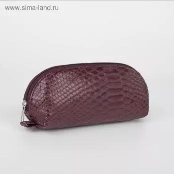 Косметичка на молнии, цвет бордовый