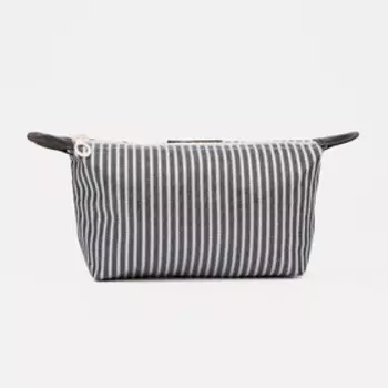 Косметичка на молнии, цвет чёрный/белый