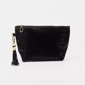 Косметичка на молнии, цвет чёрный