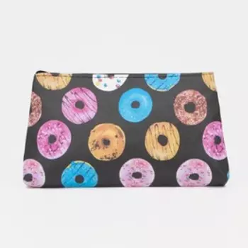 Косметичка на молнии, цвет чёрный/разноцветный