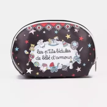 Косметичка на молнии, цвет чёрный