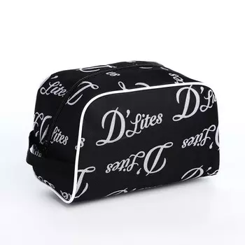 Косметичка на молнии, цвет чёрный