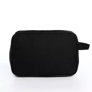 Косметичка на молнии, цвет чёрный