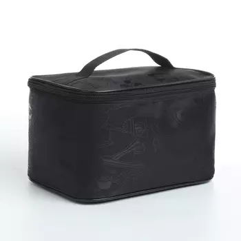 Косметичка на молнии, цвет чёрный