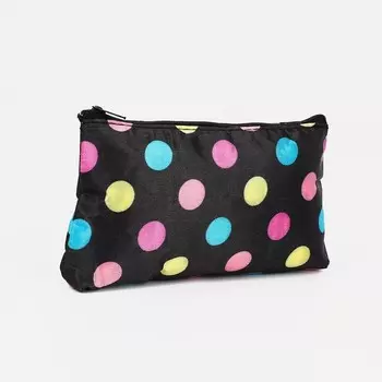 Косметичка на молнии, цвет чёрный/разноцветный