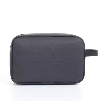 Косметичка на молнии, цвет чёрный/серый