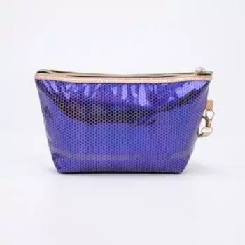 Косметичка на молнии, цвет фиолетовый