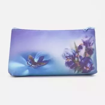 Косметичка на молнии, цвет фиолетовый