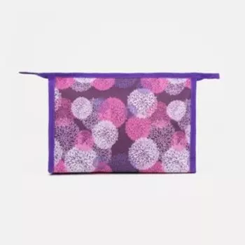 Косметичка на молнии, цвет фиолетовый