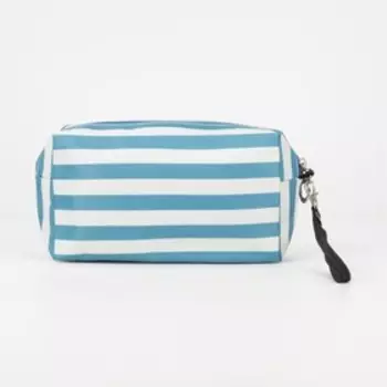 Косметичка на молнии, цвет голубой